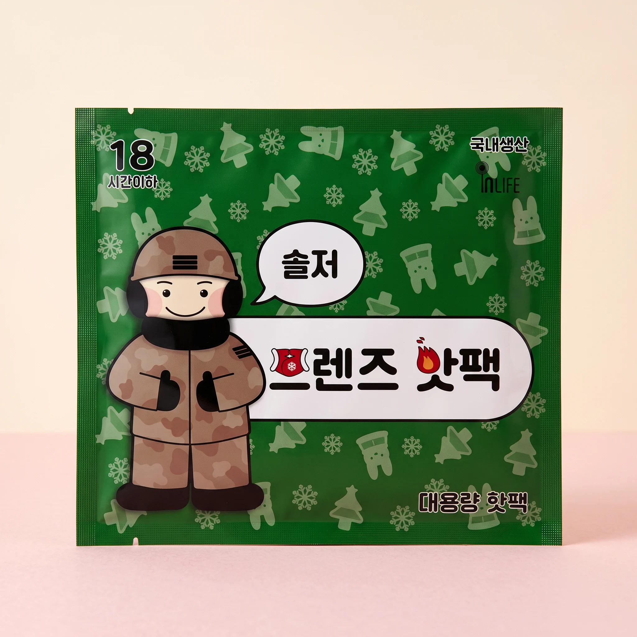 프렌즈 핫팩 솔저 프렌즈 대용량 150g , 40개 + 핫팩주머니 1개(색상랜덤)